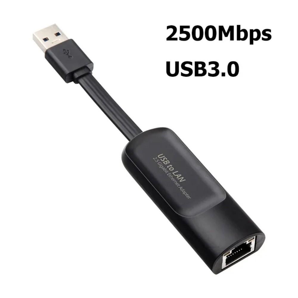 USB Type C To RJ45 2500Mbps Ethernet Adapter RJ45 Port 2.5G Wired Ethernet Adapter  PC Accessories