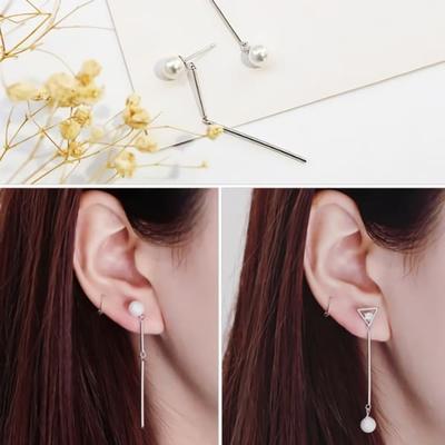 Женские Серьги Серебряная Игла Повседневные W148