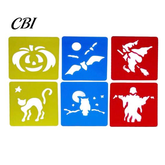 Easy Hold Paint Template 6 Pcs Painting Stencils, 5.5x5.9 Inch Washable Reusable DIY Home Decor Stencil Art Stencils for Wood Paper Fabric,