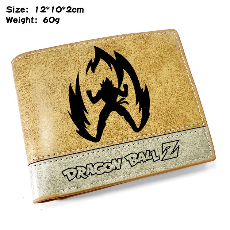 Dragon Ball Z Goku Turtle Kanji Embossed PU Leather Bifold Wallet Kai Anime Unisex Short Purse 1pcs