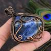 Sodalite Handmade Copper Wire Wrap Jewelry Pendant 2.88 t6B06