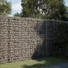VidaXL Gabion Basket with Lid 250x100x200 Cm Galvanized Iron, Gabion Wall, Gabion Retaining Wall, Fence In 3295228