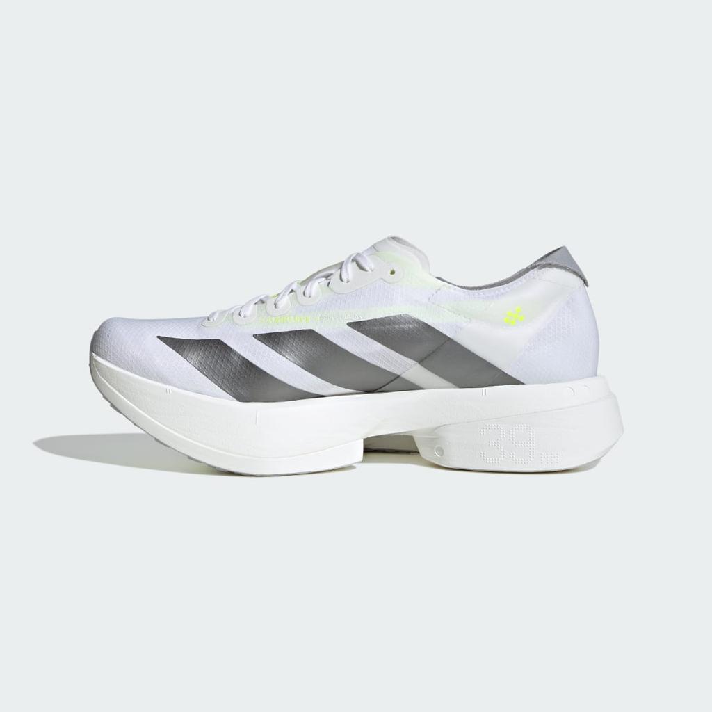 adidas ADIZERO ADIOS PRO 4 KJ7036 Men's Performance Sports Shoes Cloud White / Iron Metallic / Solar Yellow