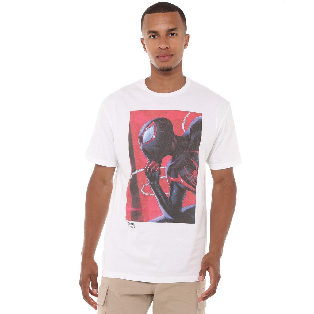 Spider-Man Mens Unmasking Miles Morales T-Shirt