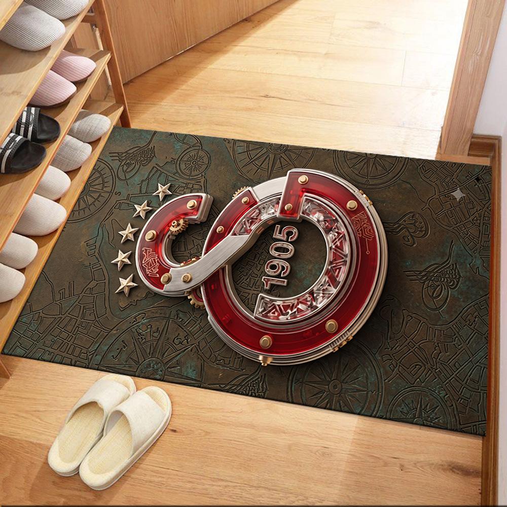 Galatasaray 333 Carpet Design for Game Room Dining Room Living Rooms Playrooms Antislip Carpet Decorate Offices Perfect Gift for Women/Men