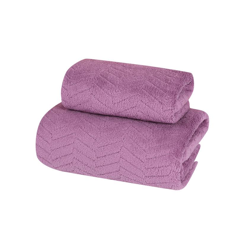 Coral Fleece Quick-Dry Towel: Super Absorbent, Soft & No-Shed for Bath, Face, Hair, Kitchen & Pet Use