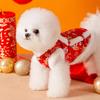 Новая осенне-зимняя праздничная одежда для собак на китайский Новый год, чем медведь, велюровая теплая одежда для маленьких собак на две лапы, костюм Тан, одежда для питомцев