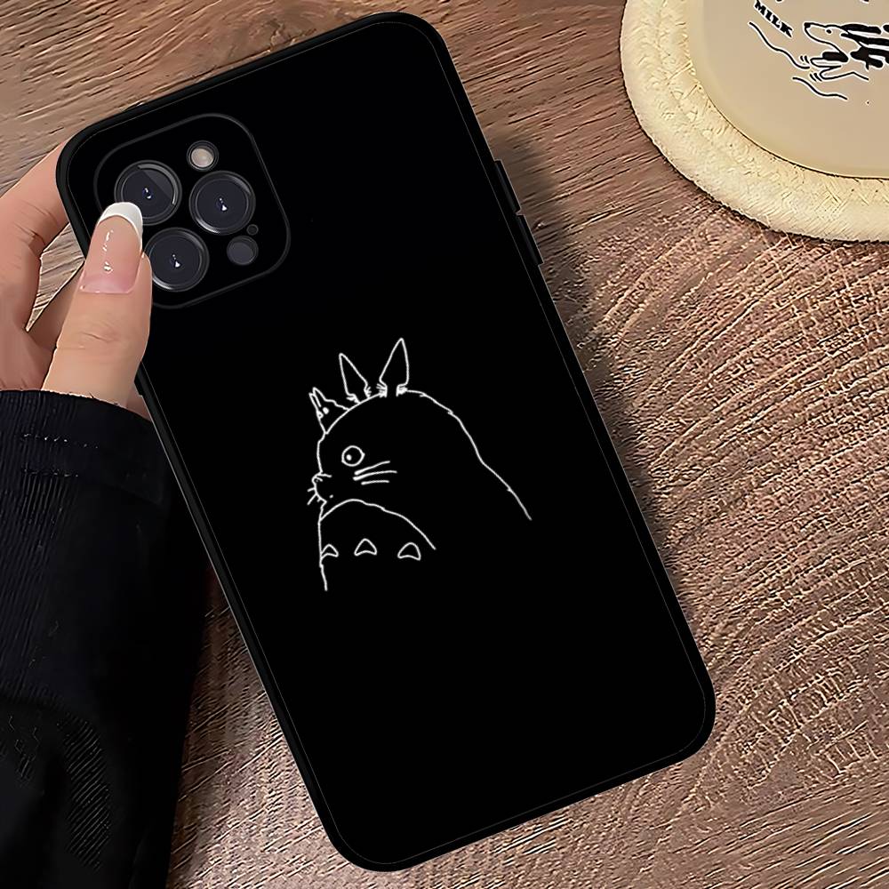 Мультяшный прозрачный чехол для-T-T-TotoroS Чехол для телефона для Iphone 17 16 15 16e 14 13 12 11 Pro Max Plus Чехол Обложка Coque