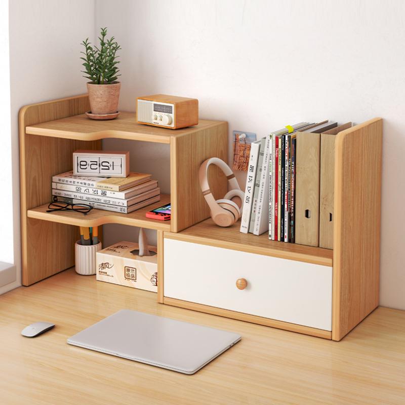 Retractable Sundries Shelf Office Desk Storage Racks Home Multifunctional Bookshelf Dormitory Multilayer Organization Holders