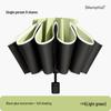 72-Rib Automatic Ring Buckle Umbrella: Portable, Reinforced, Dual-Use for Sun & Rain, Folding Hook Design for Men & Women