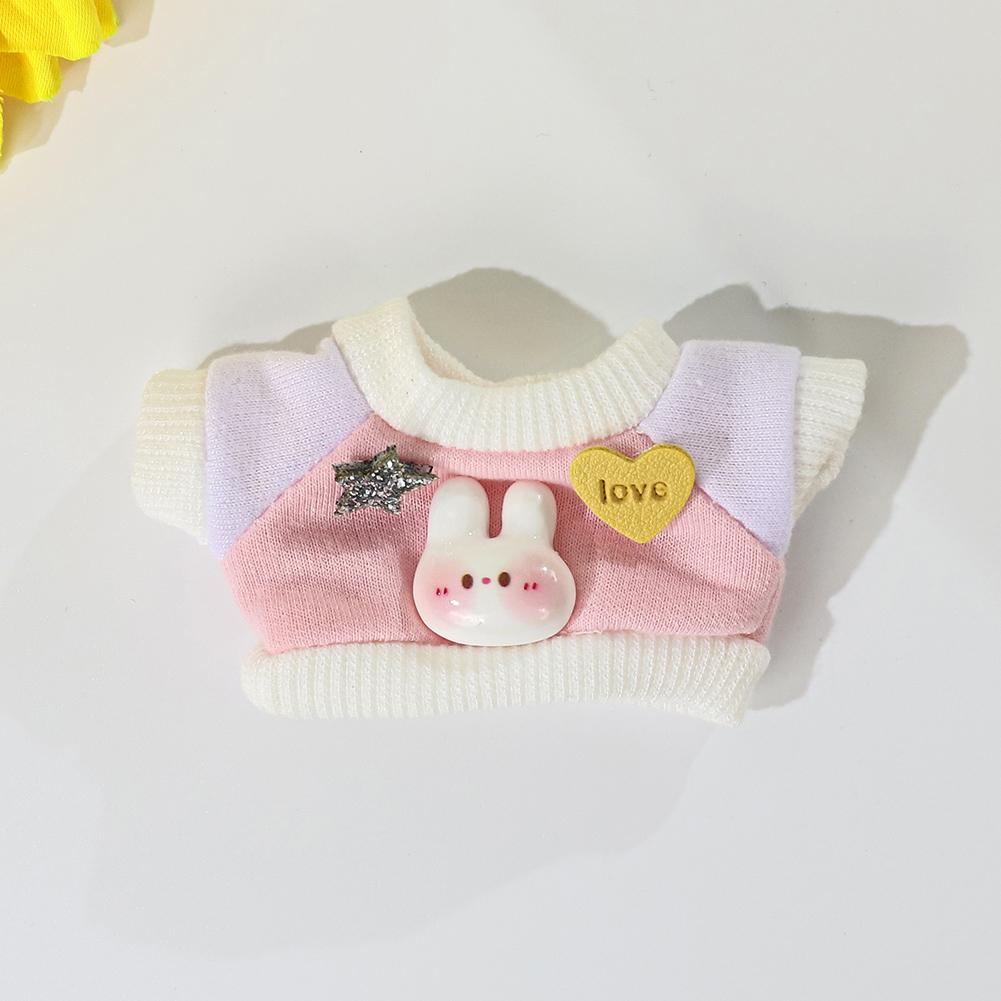 Для куклы Labubu Одежда Модная одежда Толстовки Кукольная одежда Цветовые толстовки Кукольные аксессуары Милые украшения Маленькая одежда