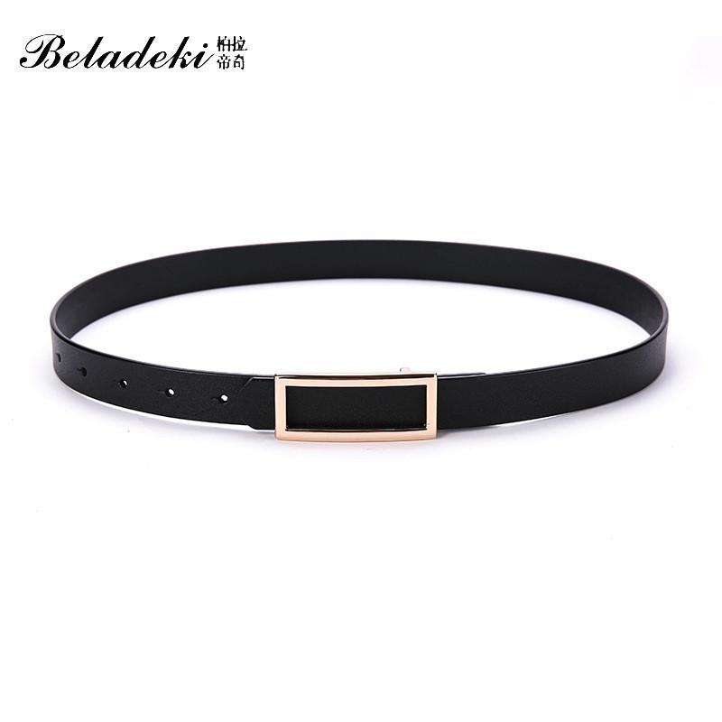 Classic Leather Belt For Women With Smooth Buckle And Casual Style For Office And Daily Wear