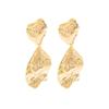 Ingemark Trendy Metal Petal Pendant Earrings for Women 2026 Vintage Personality Aesthetic New Year Jewelry Gift Ear Accessories