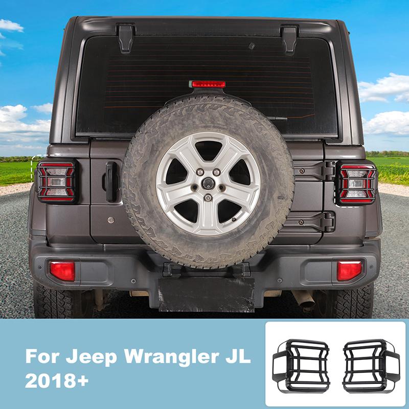 Taillights Covers Rear Lamp Housing ABS Tail Light Decoration Cover Sticker For Jeep Wrangler JL 2018-2023 Exterior Accessoriess