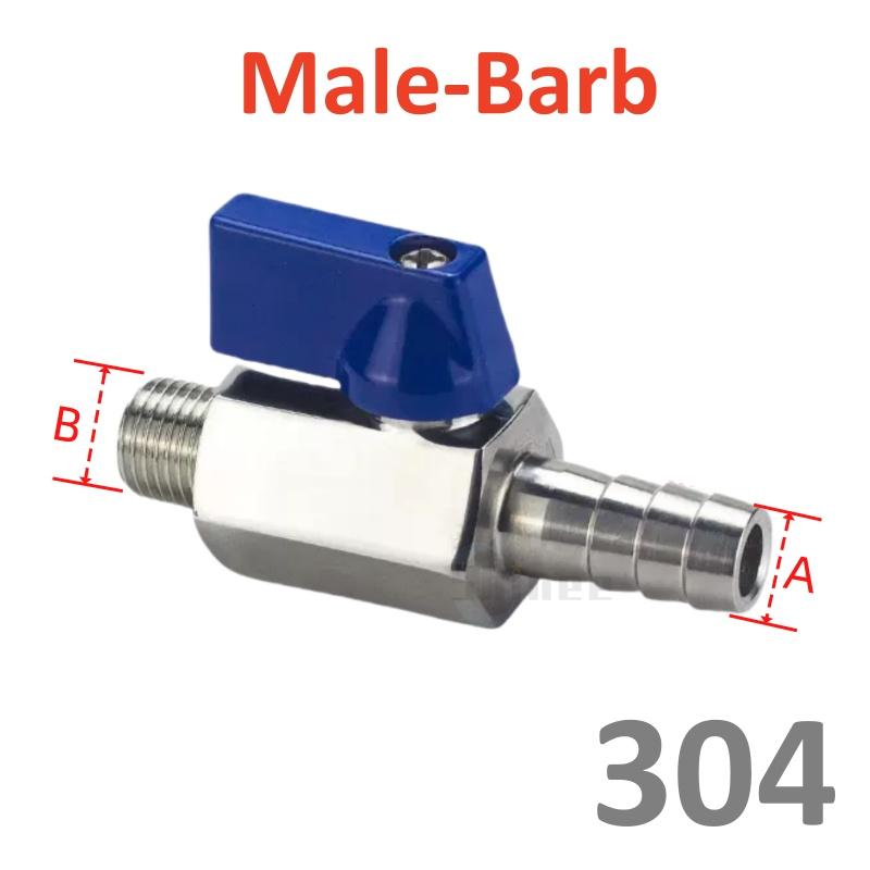 1/8" 1/4" 3/8" 1/2" 3/4" Threaded Mini SS304 Ball Valve BSP Male To Female Air Compressor Water Gas Oil Shut Off Valve 8 10 12mm