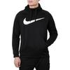 Nike Повседневная спортивная мужская флисовая толстовка с большим логотипом, черные BQ8106-010
