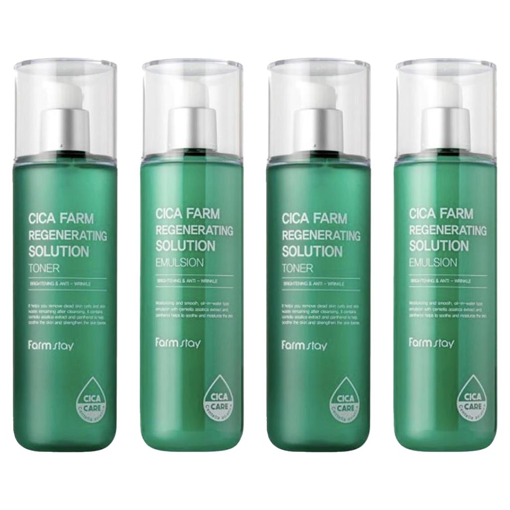 FARM STAY Cica Farm Регенерирующий тонер + эмульсия (2 варианта)