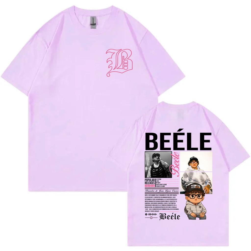Rapper Beele Merch Tshirts Unisex Unisex Clothing High Street Fashion Trend T Shirt Summer Casual 100cotton Short Sleeve Tshirt