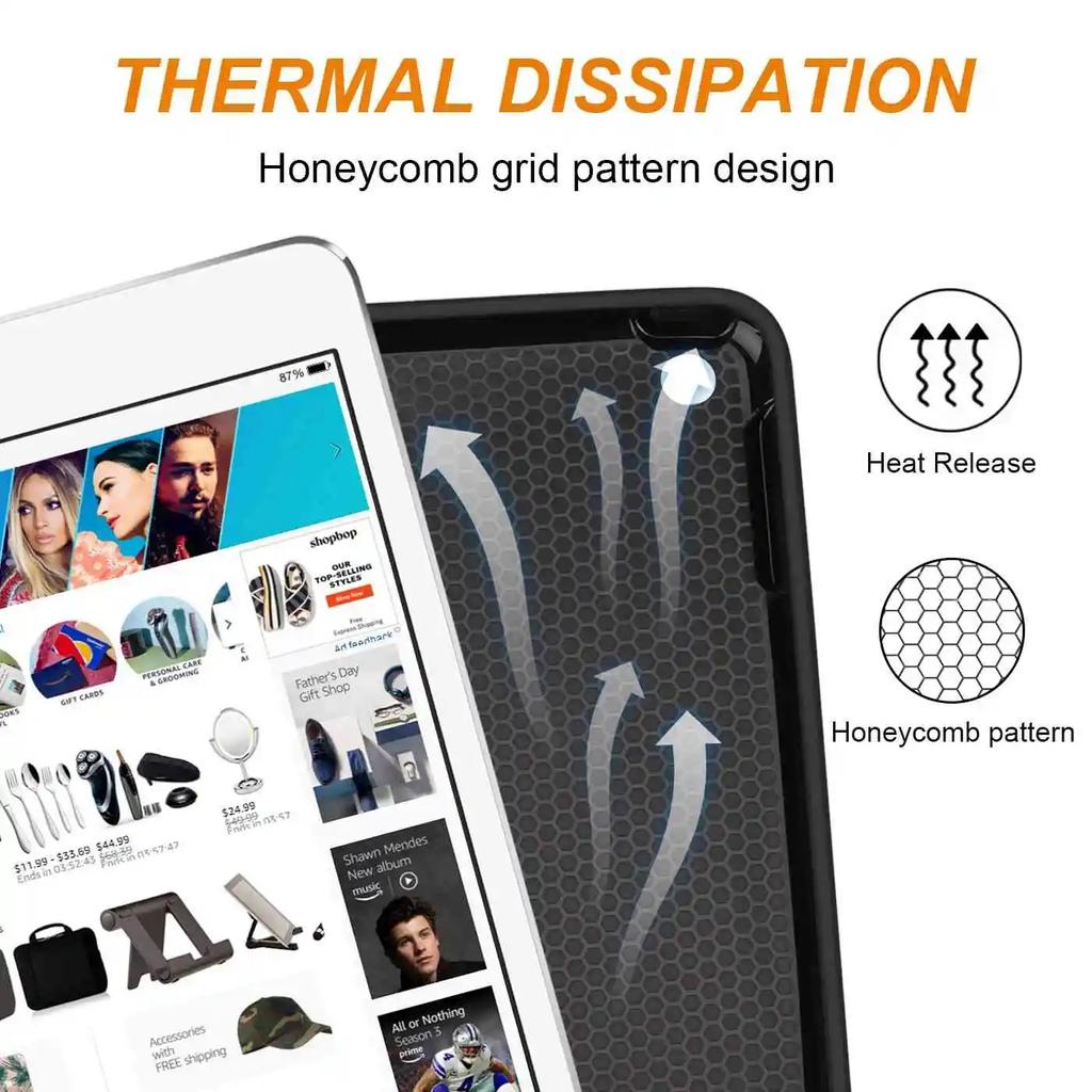 Case For iPad Pro 12.9 with Pencil Holder 2017 2015 Premium PU Leather TPU Soft Cover for iPad Pro 12.9 2020 Case+film