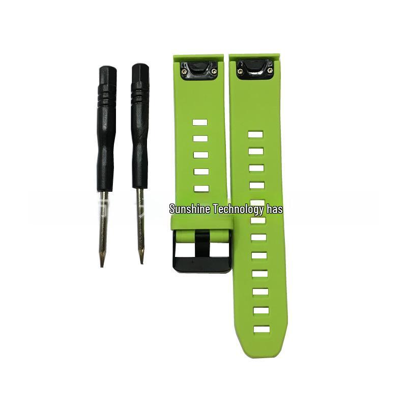 Силиконовый ремешок для часов Garmin Fenix 7X/5S/6 со быстросъемным креплением