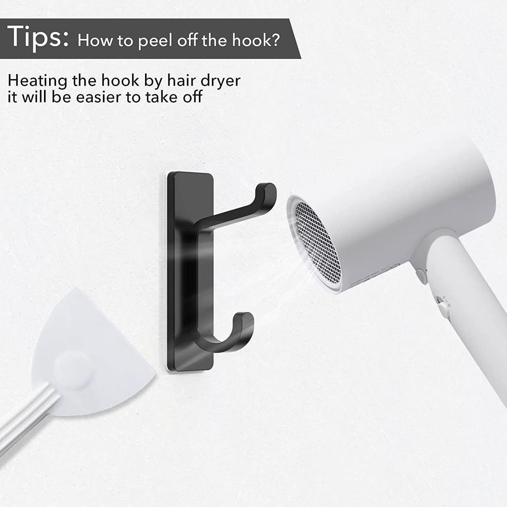 Прочный набор крючков для одежды из нержавеющей стали с двойными крючками разной высоты для универсального использования