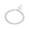 New 925 Silver Exquisite Golden Starry Bracelet Chain Link Women Bracelet Birthday Festival Jewelry Gifts