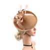 Элегантный женский fascinator, бархатная повязка на голову, винтажный головной убор, рождественский декор, аксессуары для волос для вечеринки, танцев, свадебная повязка на голову, женские