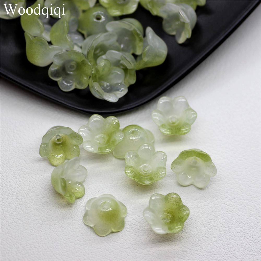 For Jewelry Making Jewelry Accessories High Quality Bracelets Necklace Beads Caps 20PCS/Lot 12x7mm Charms DIY Popular Spacer Beads Glass