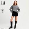 Женский свитер GAP из смесовой шерсти с логотипом в виде витой веревки с вышивкой