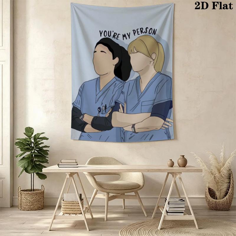 Grey's Anatomy Pattern Home Decor Tapestry, Wall Hanging, Decorative RV Wall Cloth.SGT0917398