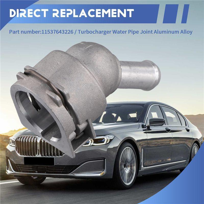 AA92-For BMW 3 Series F35 B48 5 Series G38 330 530 535 Turbocharger Water Pipe Joint Aluminum Alloy