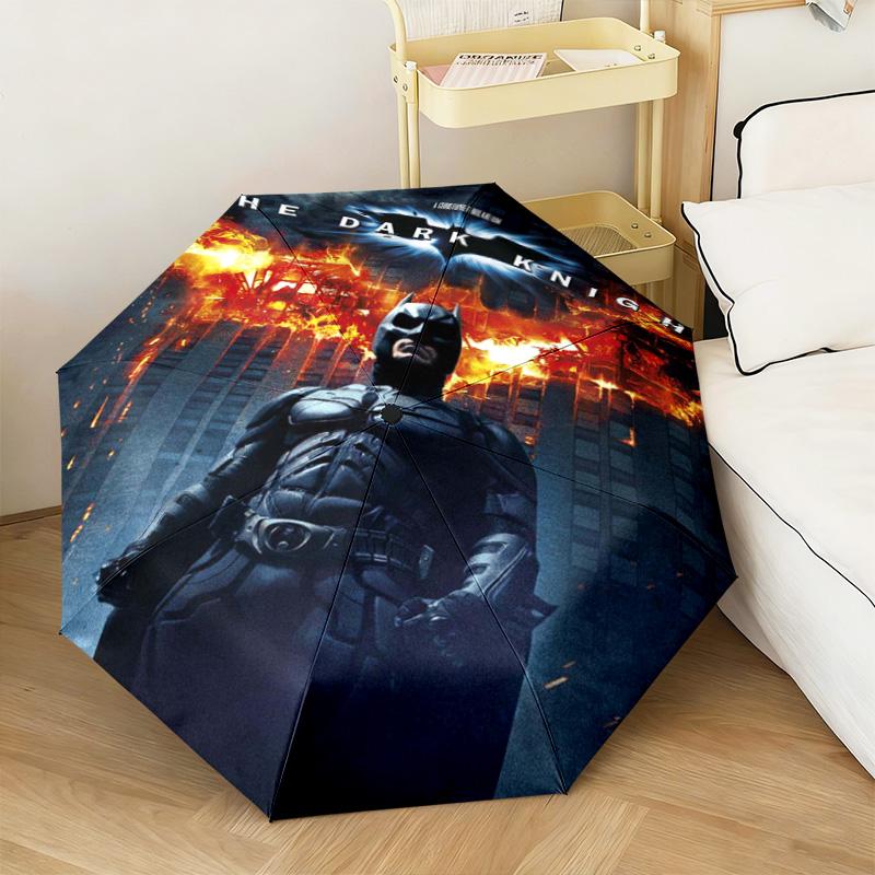 1PC Batman: Night City Guardian Automatic Umbrella - Suitable Travel Outdoor Portable Umbrella Birthday Gift Daily Essentials