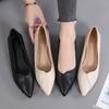 Fashion Elegant Minimalist Spring Autumn New Pointed Toe Single Shoes Fashionable Versatile Thick Heel Shallow Mouth Women's Shoes
