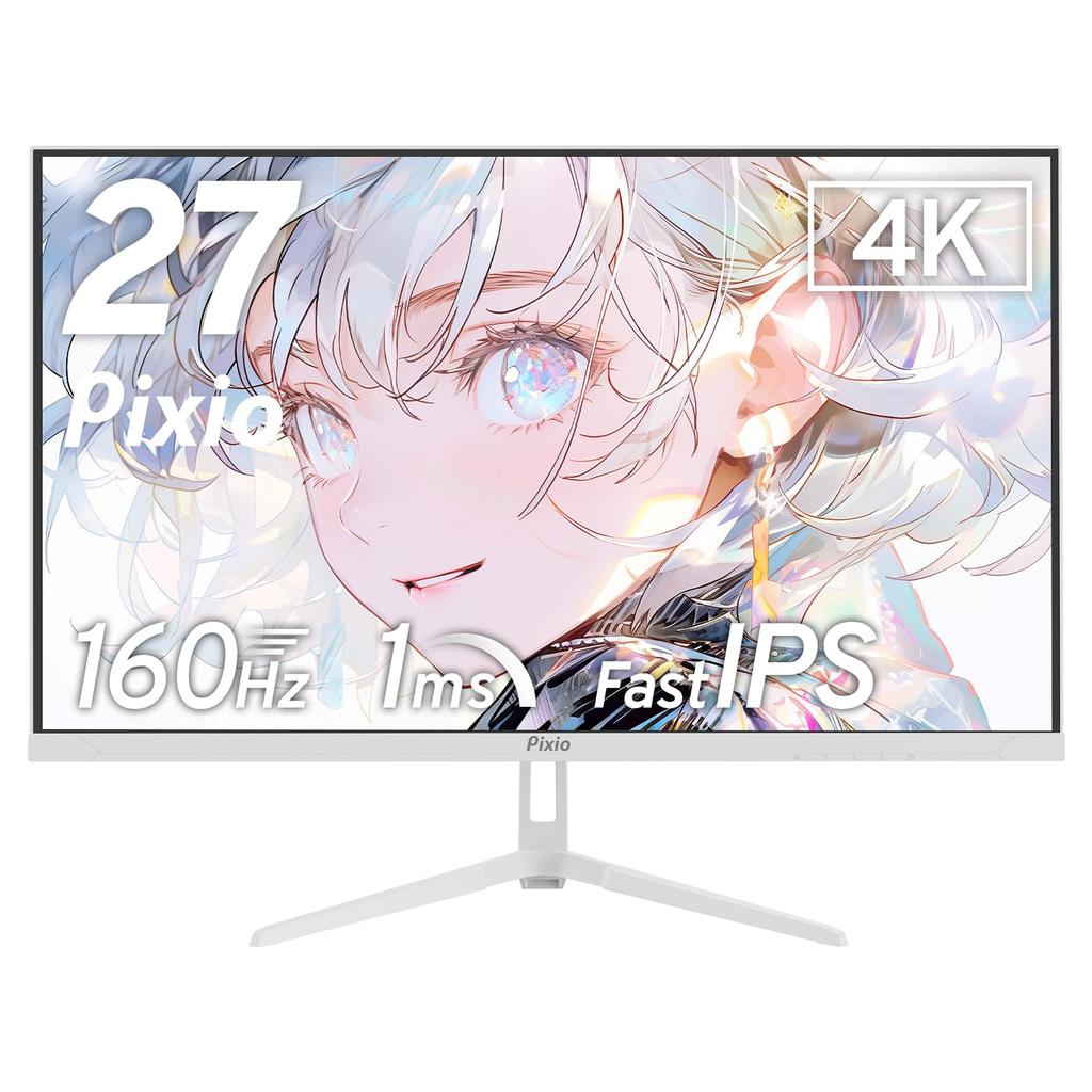 Pixio PX27U Wave White игровой монитор 27 дюймов 160 Гц 4K Fast IPS белый динамик 2 года гарантии PX27UWAVEW встроенный