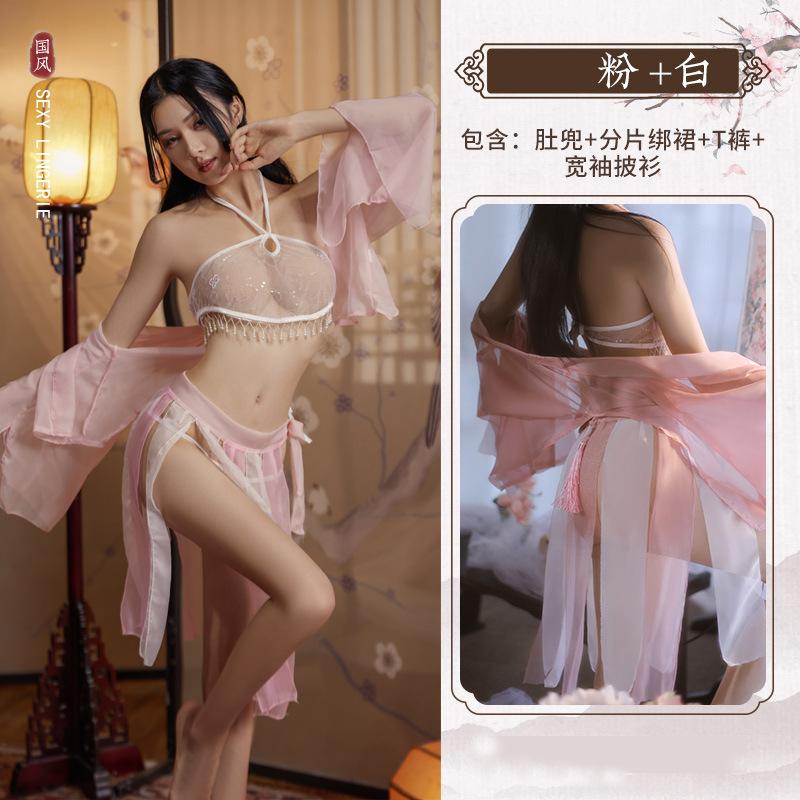 Сексуальное нижнее белье Pure Desire Маленькая грудь Одежда Соблазн Перспектива Пижамы Страсть Сексуальная Антикварная Униформа Ночная рубашка Комплект Оптовая