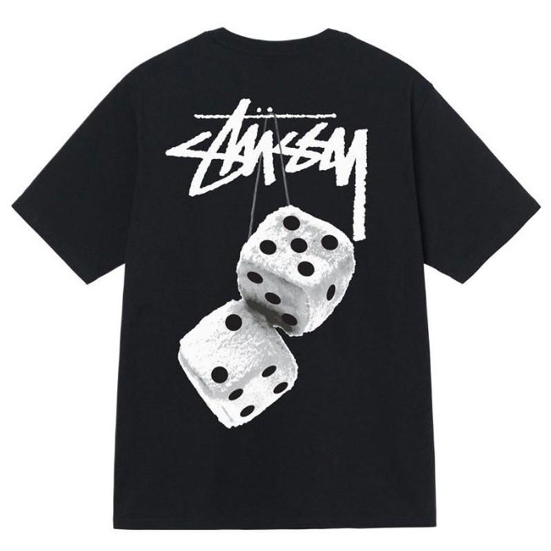 Street Style Short Sleeve T-Shirt Loose Fit Round Neck Cotton Tee Couples Casual Wear
