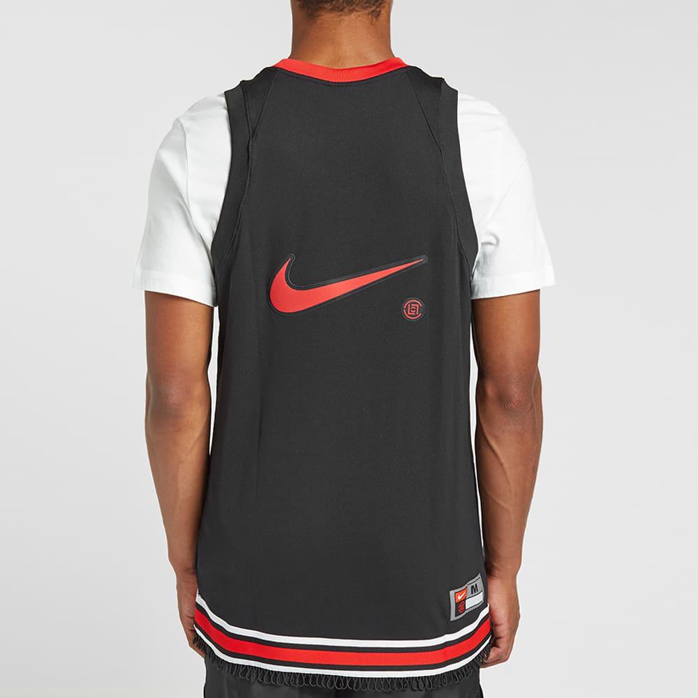 Nike X CLOT Nrg Ge Jersey Lion Dance баскетбольная майка мужская топы черный красный CK0094-010