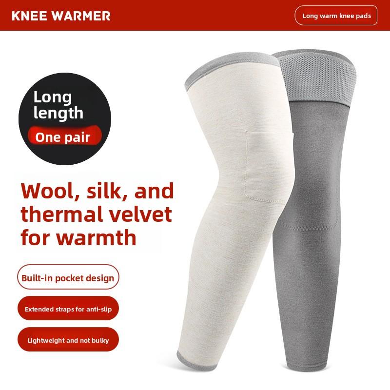 Wool  Knee Pads with Heat Generation, Warmth Retention, and Skin Care in One Step, Full of Elasticity and Fitting the Knees