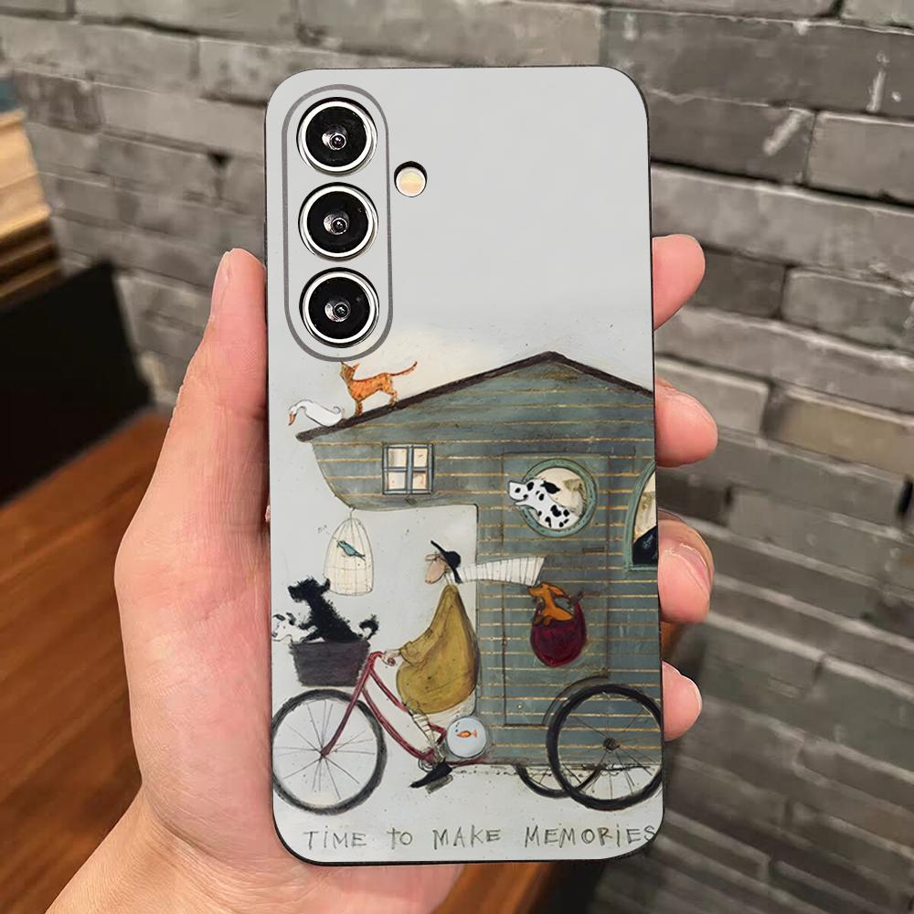 Чехол для телефона Sam Toft Art Абстрактный пейзаж для Samsung S26 S25 Edge S24 S23 S22 S21 S20 Ultra Plus Fe Galaxy Силиконовый чехол
