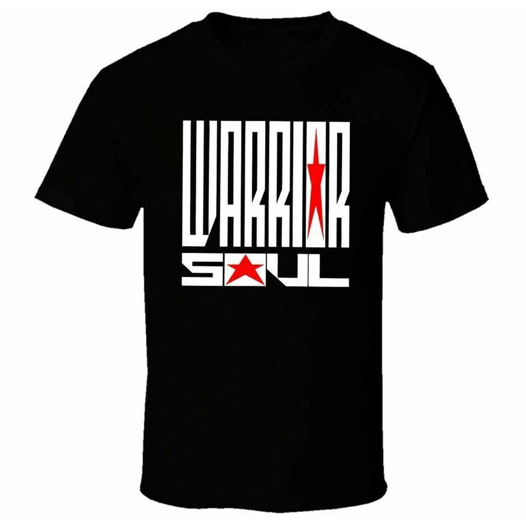 Черная футболка с логотипом группы Warrior Soul, унисекс, хлопок, все размеры, JM607