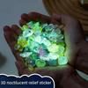 Милые Мультяшные Животные Светящиеся 3D Рельефные Наклейки Веселые Эстетичные Наклейки Для DIY Чехла Телефона Дневника Канцелярских Принадлежностей Подарок