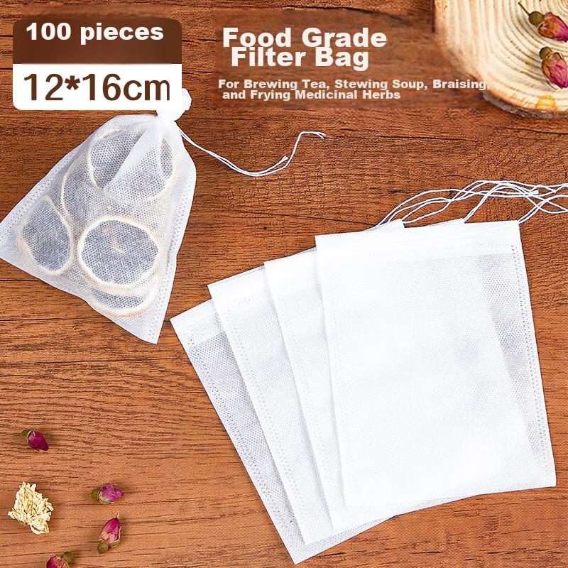 SHUANG YU Tea Bags, Spice Bags, Herbal Bags, 100 Non-Woven Filter Bags, Disposable Marinade And Soup Bags, Decoction Bags