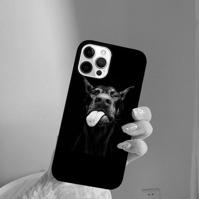 МИЛЫЙ ДОБЕРМАН ПОРОДА СОБАК чехол для телефона Cover For iPhone 17 Air 16 15 14 Plus apple 16 11 12 13 Pro Max coque