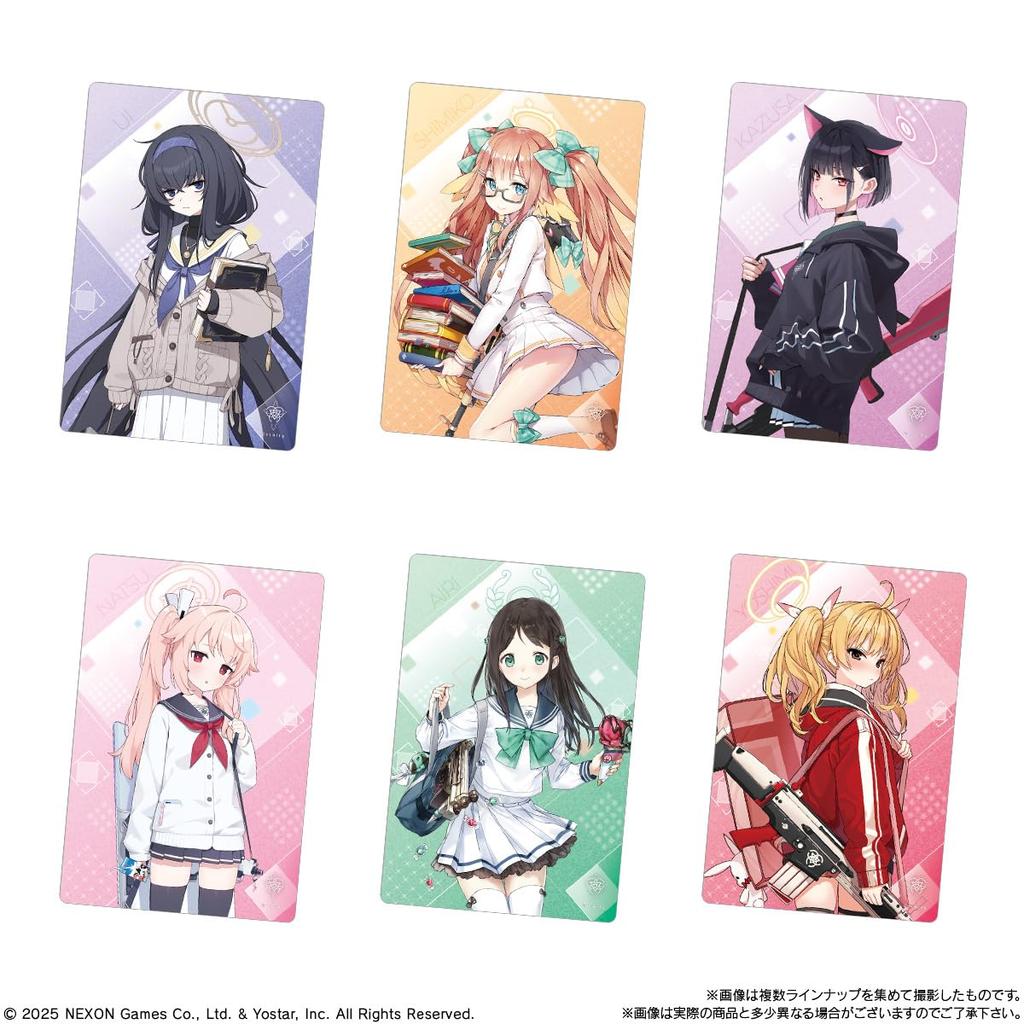 Bandai Blue Archive Wafers 3 конфеты (20 штук) игрушки/вафли (выпечка сладостей) (Синий Архив)