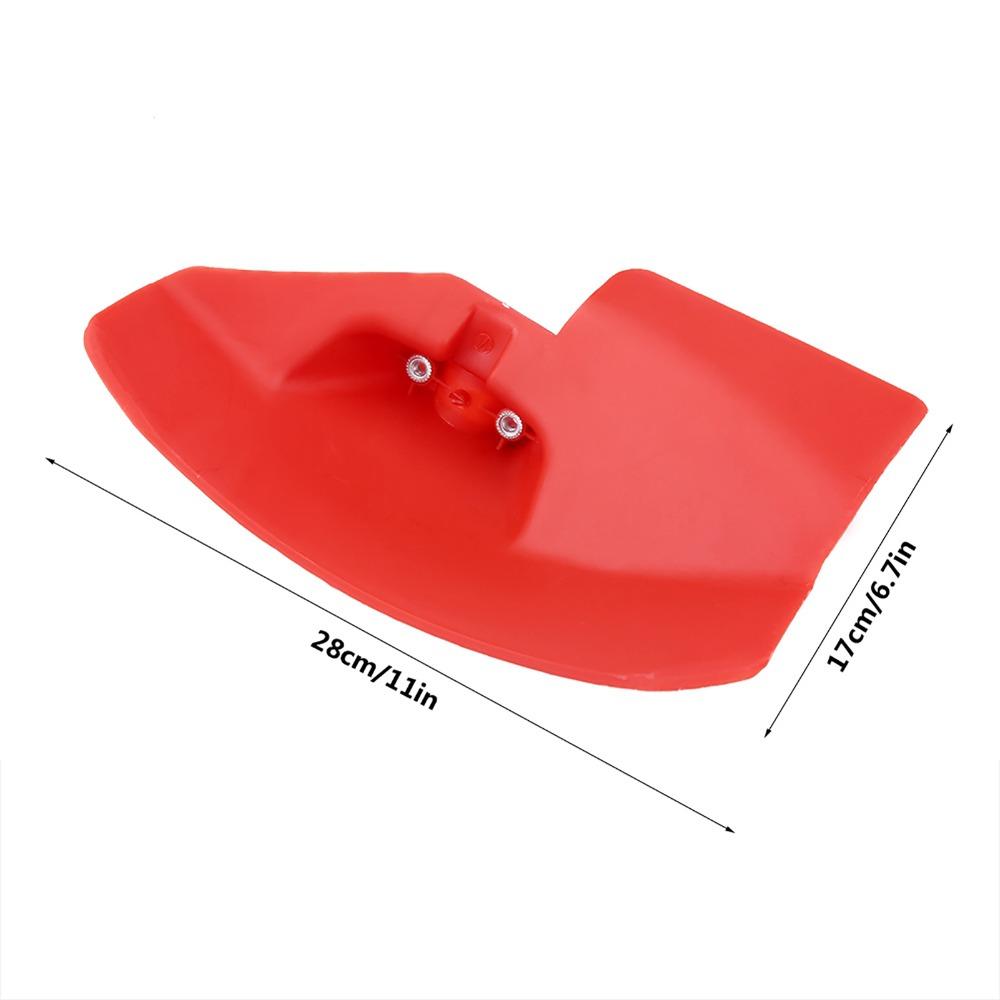 Red Brush Cutter Guard Simple Installation Blade Guard Durable Lawn Mower Guard
