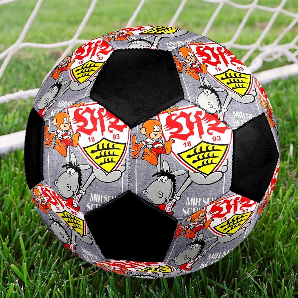 Sportverein Darmstadt Indoor Soccer Ball Colorful Machine Stitched PVC Size 5 Team Training Competition Ready Durable High-Bounce Cool Sports Gift
