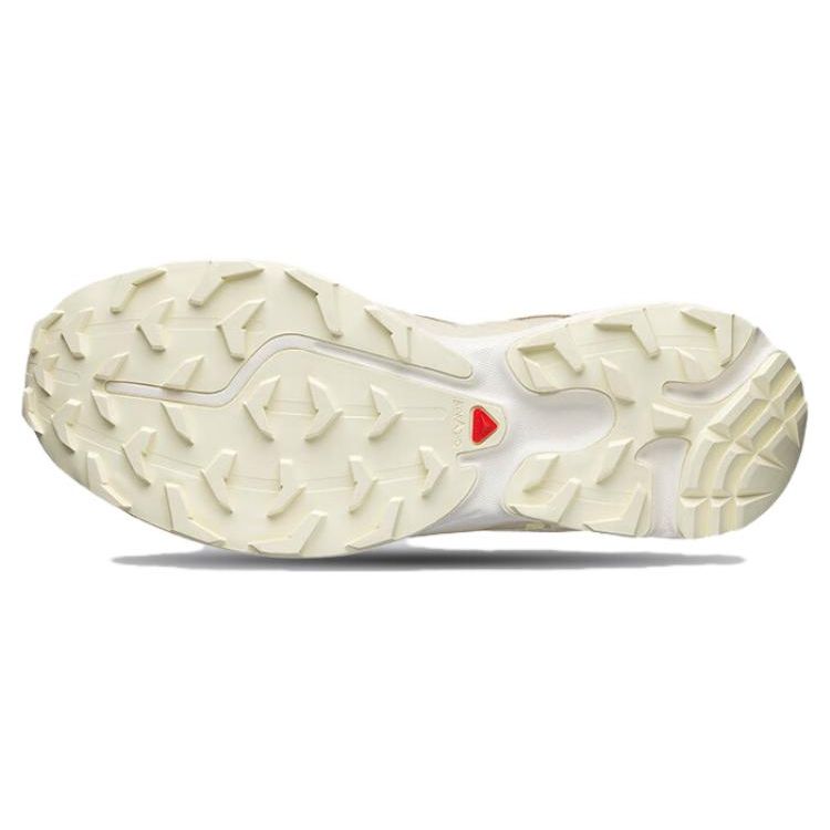 SALOMON Xt-6 Leather Lace-Up Comfortable Versatile Durable Breathable Lightweight Low-Top Outdoor Functional Shoes Unisex Shoes Vanilla 472948