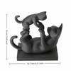 3D Print Parent Child Cat Statue Minimalist Cat Desktop Ornament  Gift for Cat Lovers