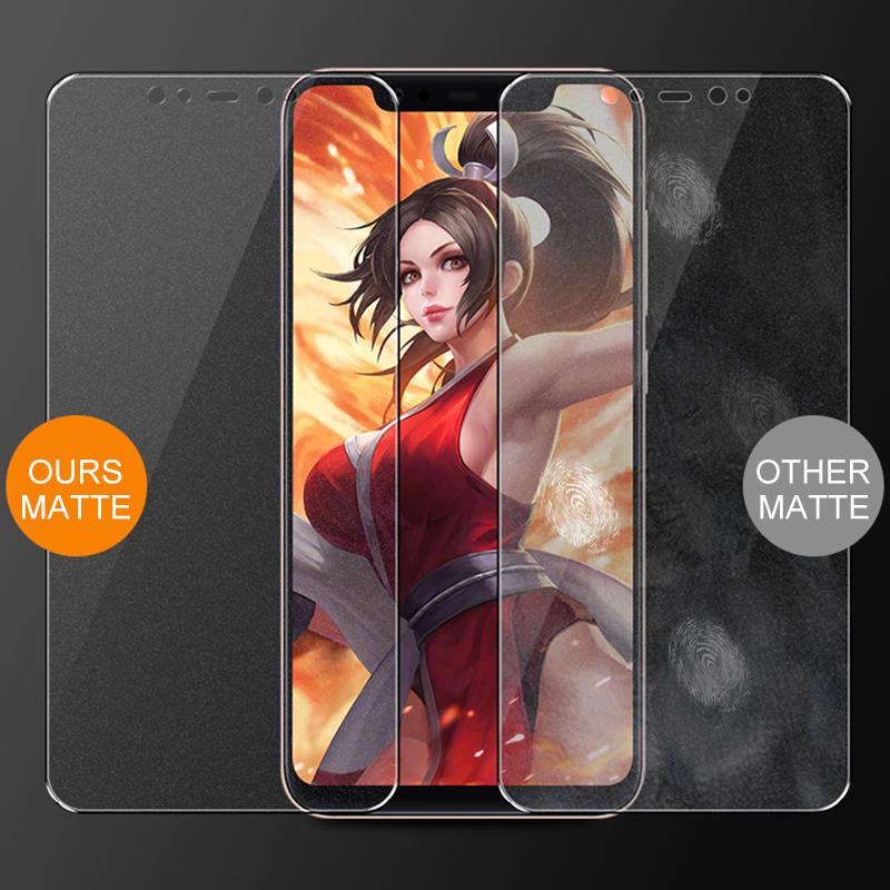 Матовое матовое закаленное стекло для Xiaomi Redmi Note 10 9 Pro Huawei P30 Samsung S20 FE A52 A51 iPhone 11 Защитная пленка для экрана от отпечатков пальцев