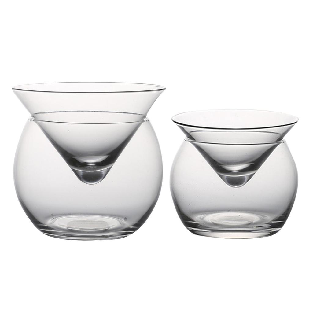 Cup Server Martinis Wine Conical Glass Spherical for Bar
